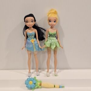 Disney Fairies Silvermist and Tinkerbell Pixie Light Fairy Doll Set